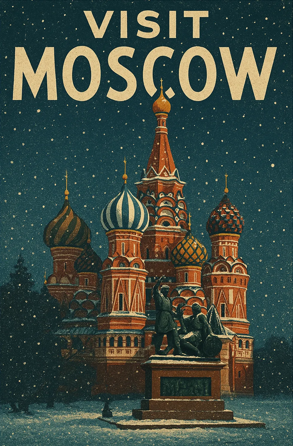 Visit Moscow Poster
